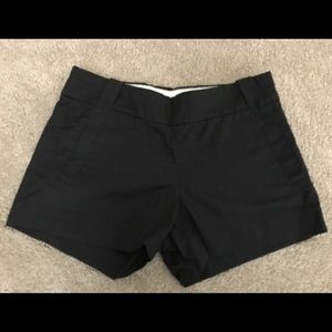 J. Crew Side-Zip Shorts Black Size 0